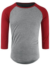 Load image into Gallery viewer, Red &amp; Grey Raglan
